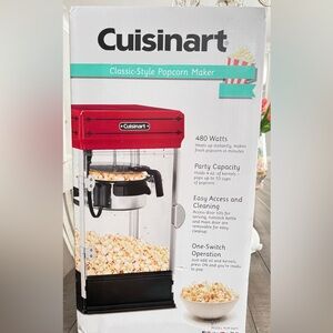 Cuisinart Red Popcorn Maker with Viewing Window